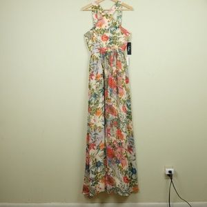 Lulus Lilja Cream Floral Maxi NWT